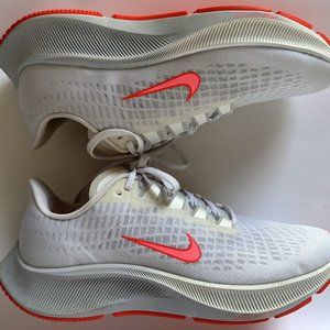 Nike Air Zoom Pegasus 37 Women's Size 9 White/Sunset Pulse